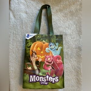 Monsters Cereal Chocula Franken Berry Boo Berry Small Reusable Shopping Bag